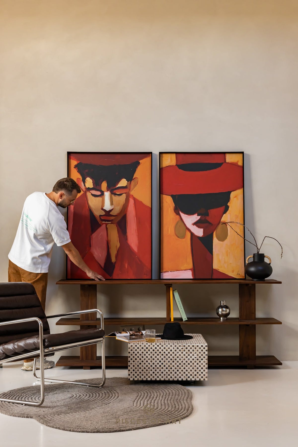 Akustisches Kunstpaneel, Großraumbüro