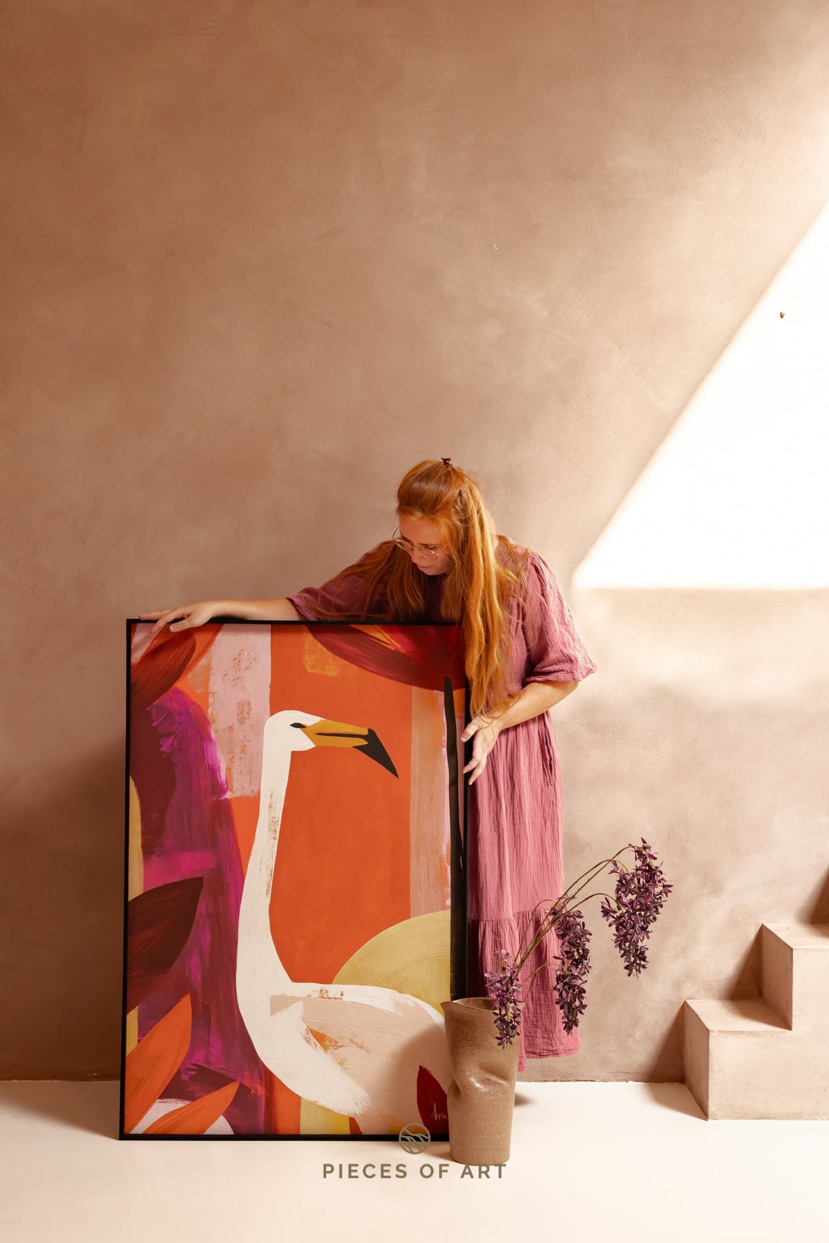 Acoustic painting, in a dining room