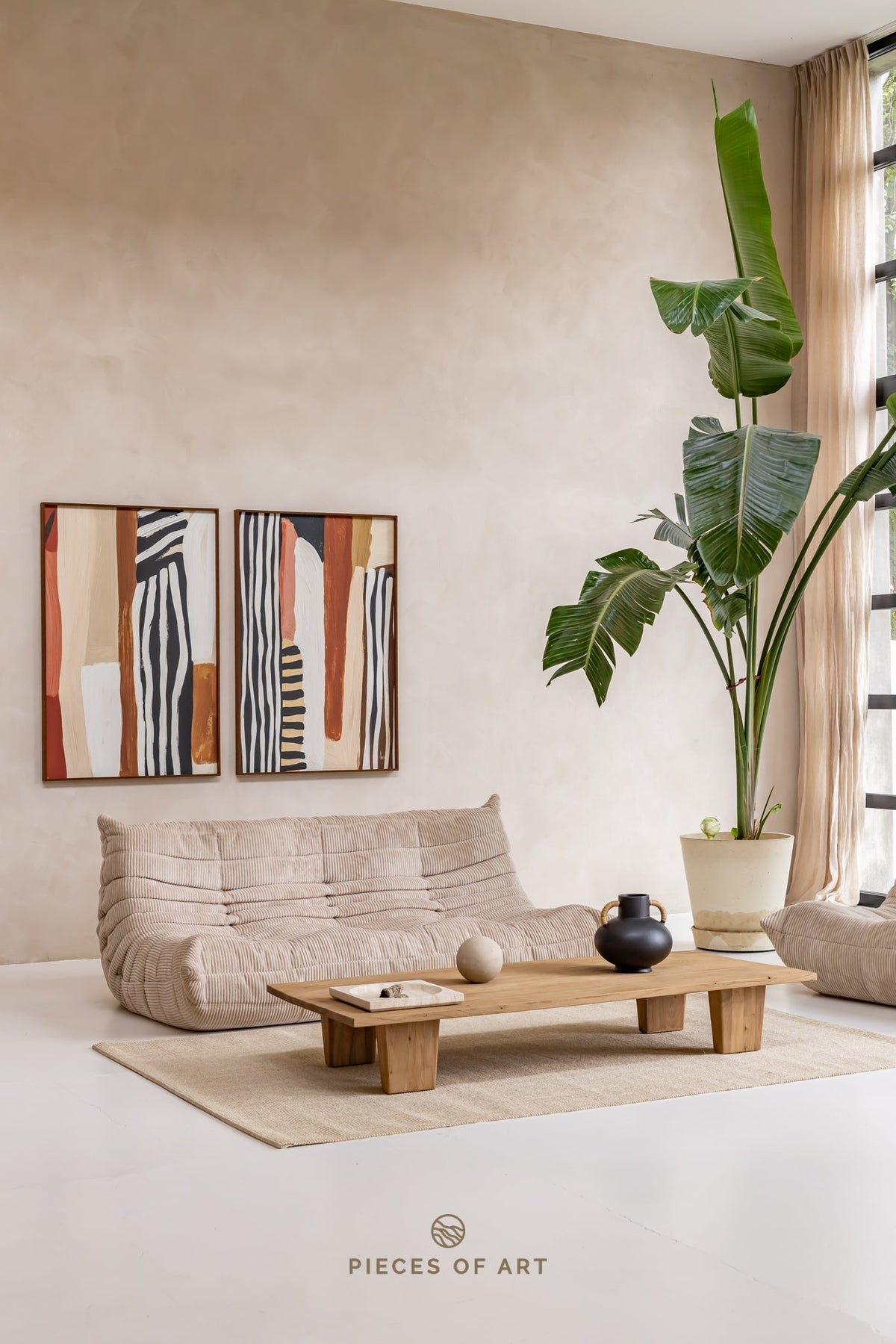 Acoustic painting, in a hotel, interior