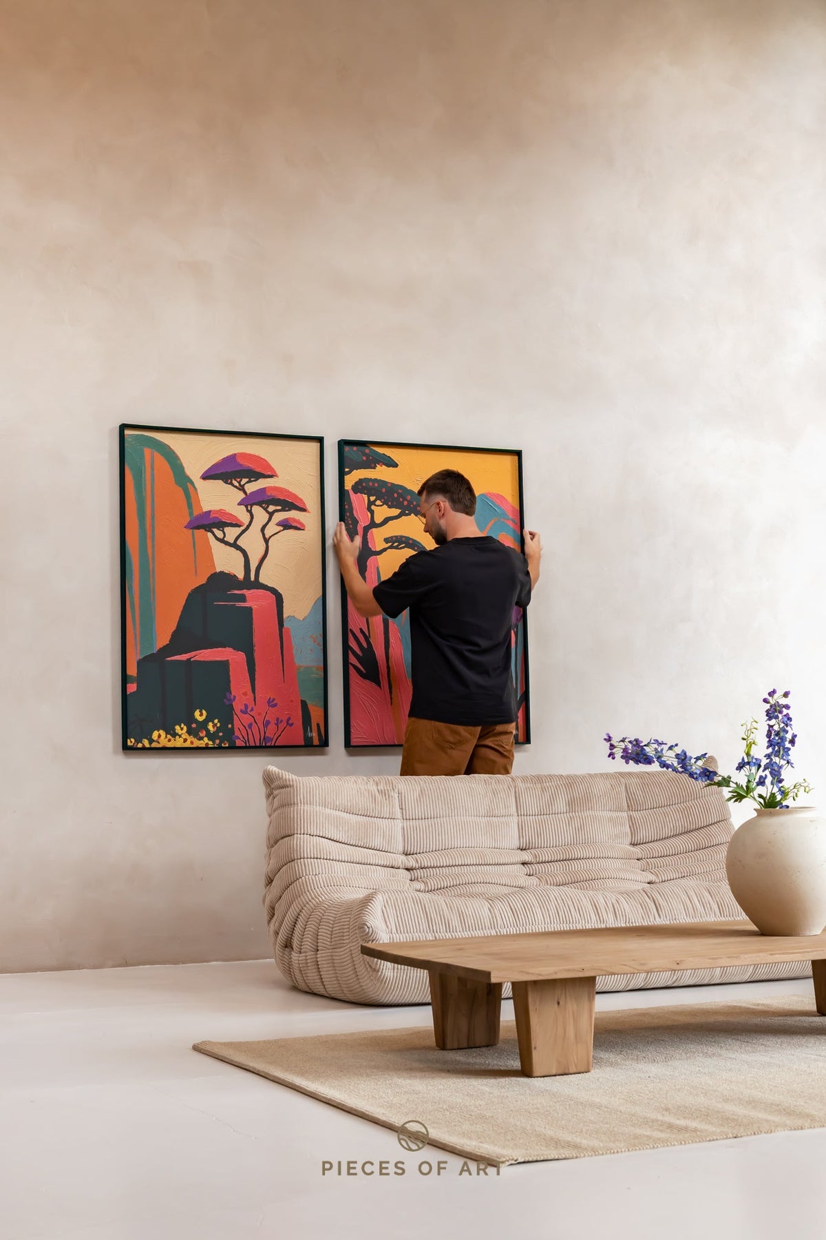Acoustic felt panel, that reduces reverberation