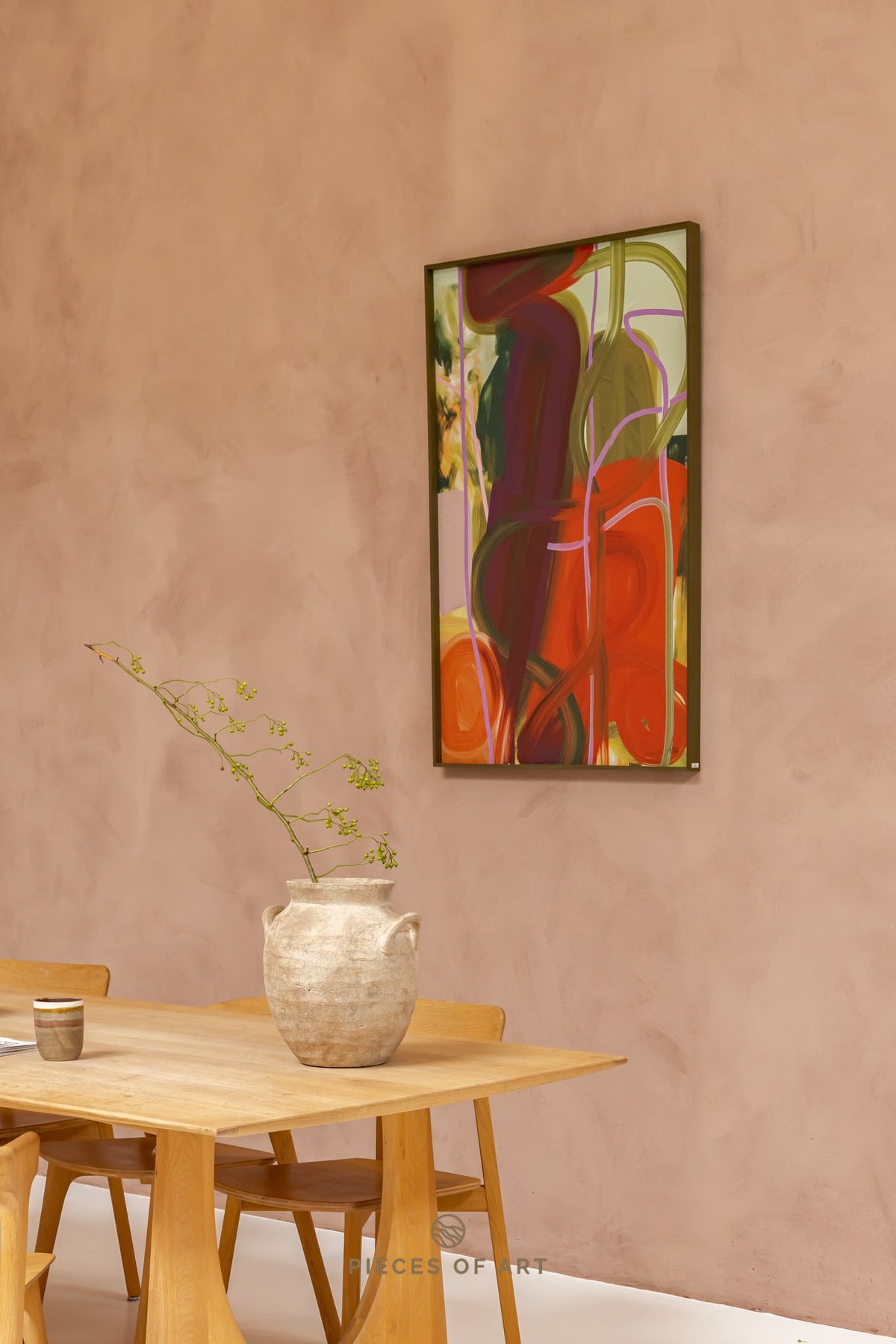 Acoustic wall panel, botanical