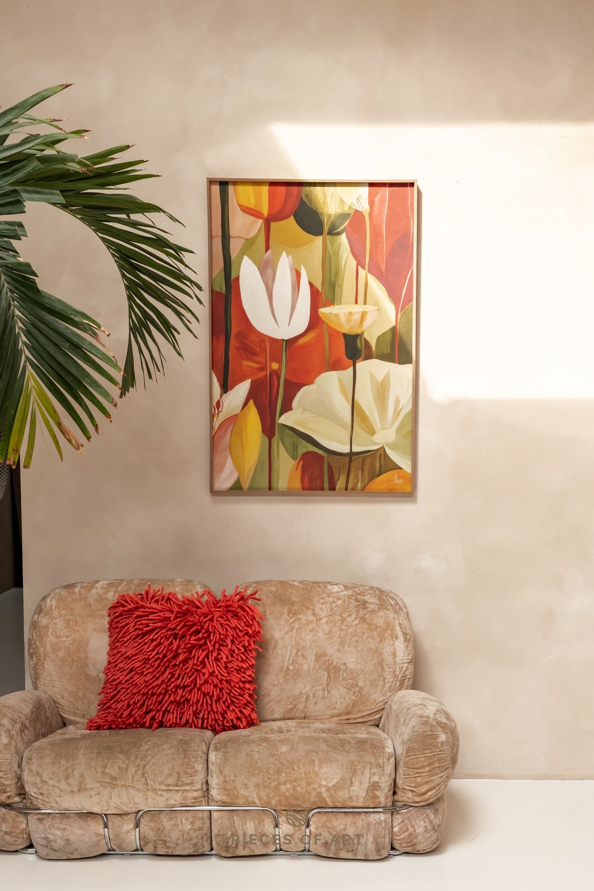 Akustisches Wandpaneel, im Wohnzimmer