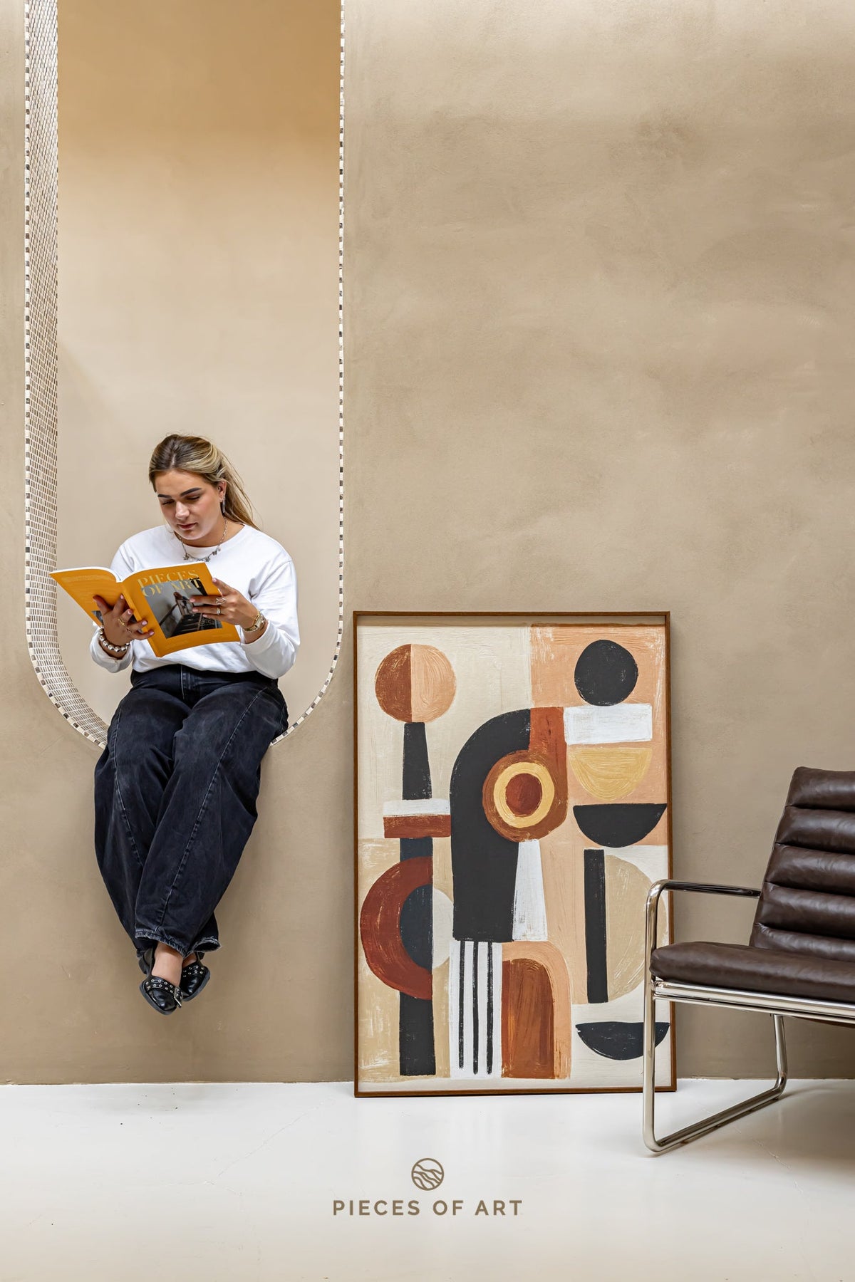 Acoustic art panels, in a dining room