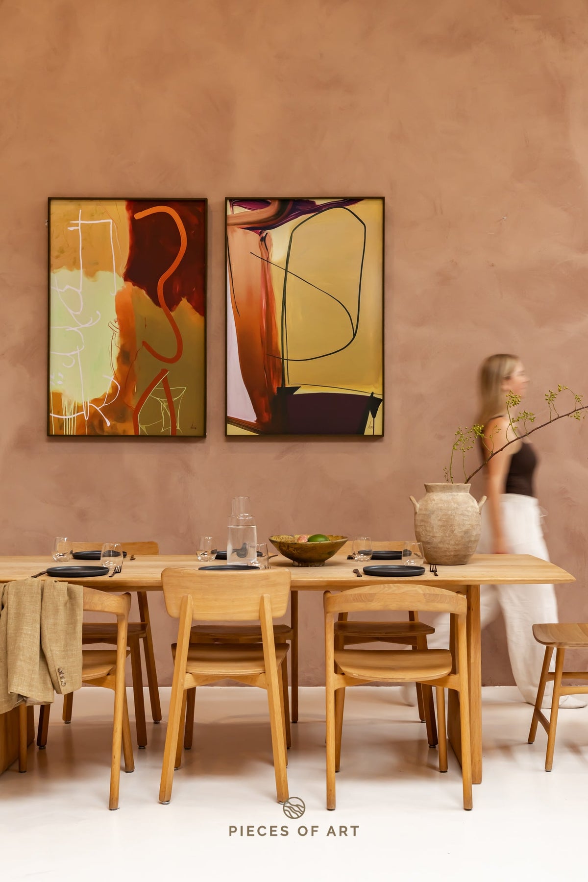 Akustische Kunstpaneele, im Wartezimmer