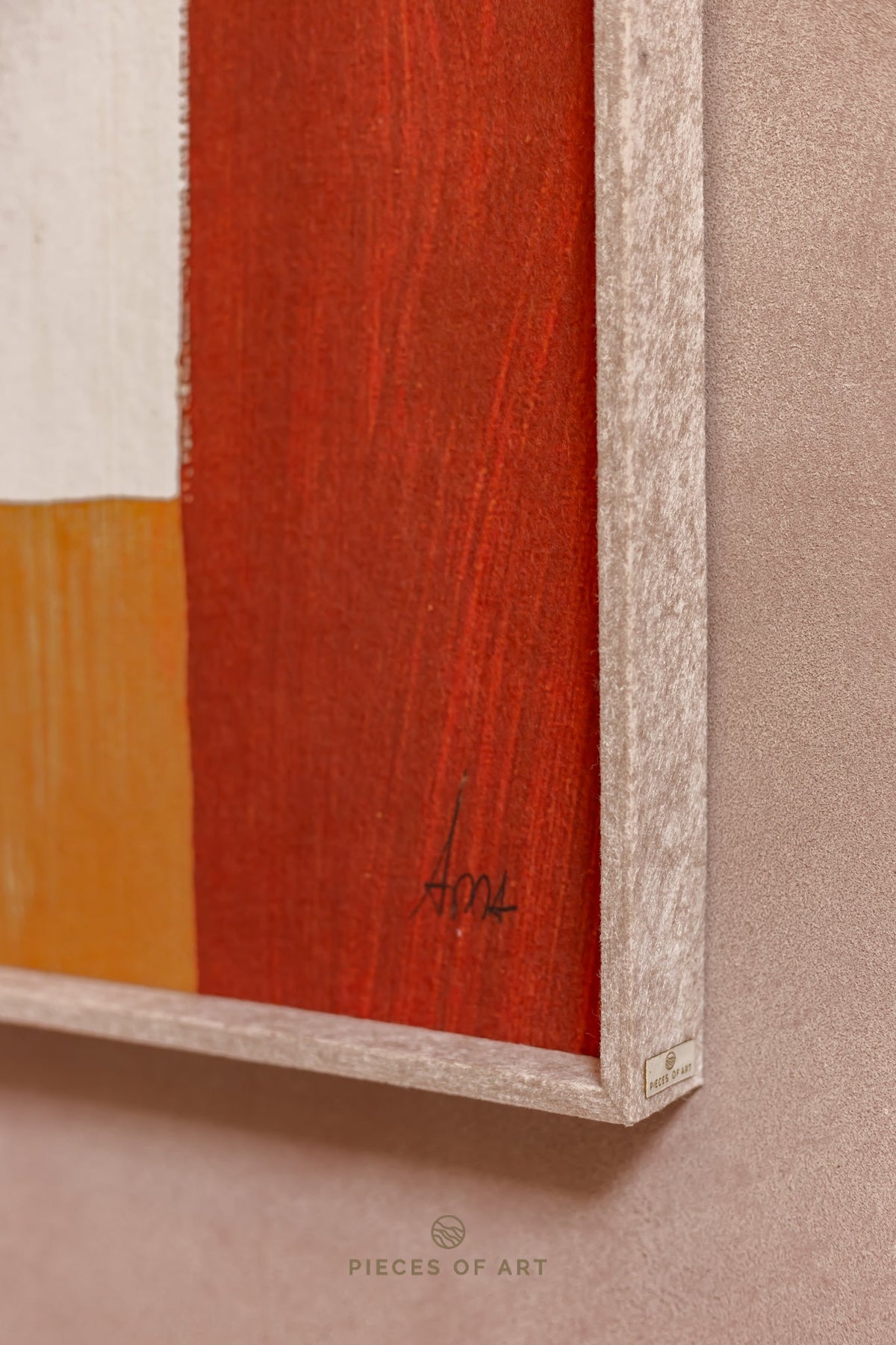 Acoustic wall decor, with a botanical design
