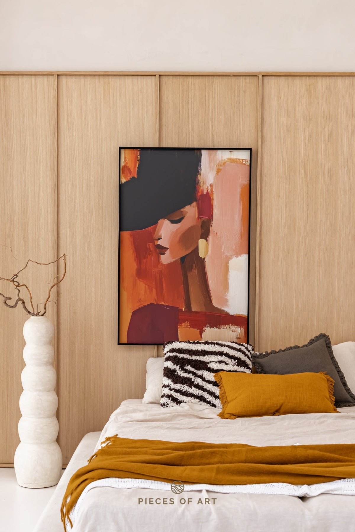 Akustische Wanddekoration, im Wohnzimmer, modern