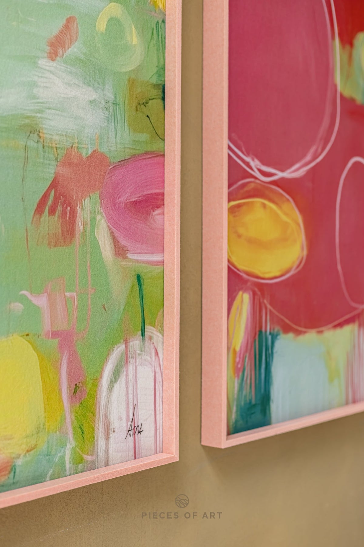 Akustische Wandkunst, abstrakt