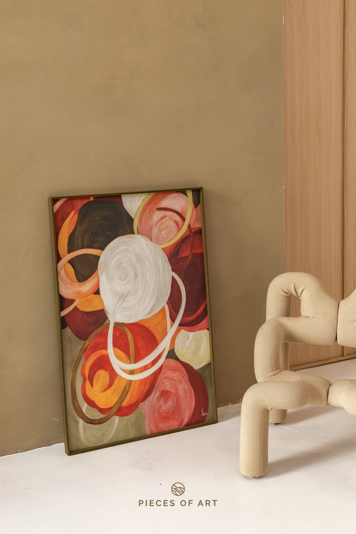 Acoustic wall art, botanical