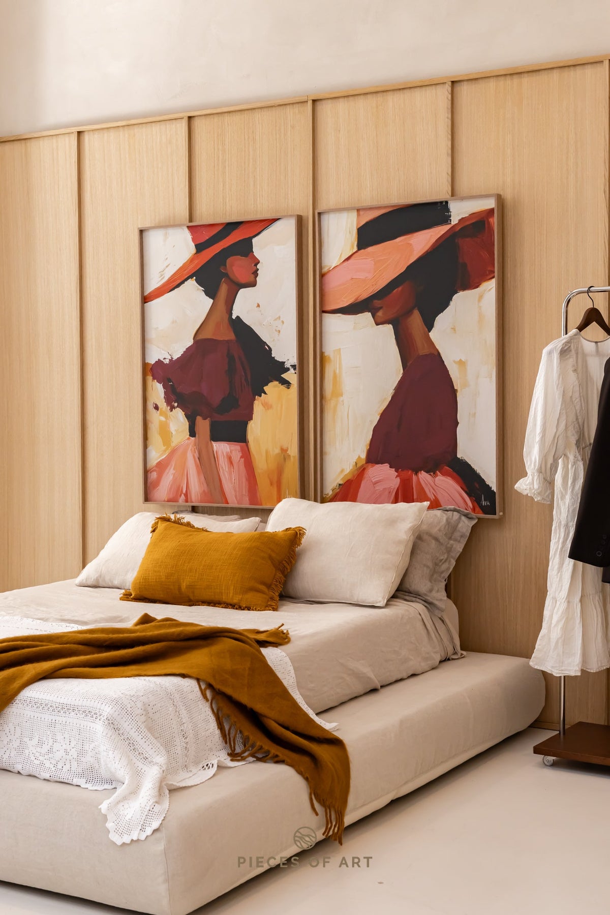 Schallabsorbierendes Kunstwerk, im Flur, Interieur