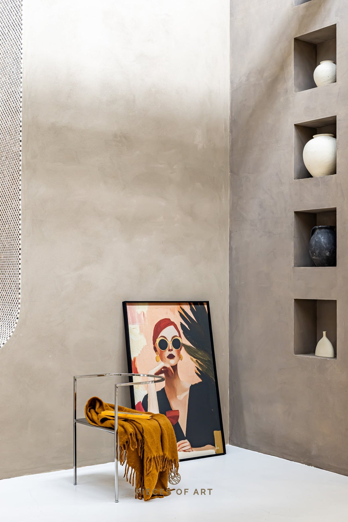 Sound-absorbing artwork, nature-inspired
