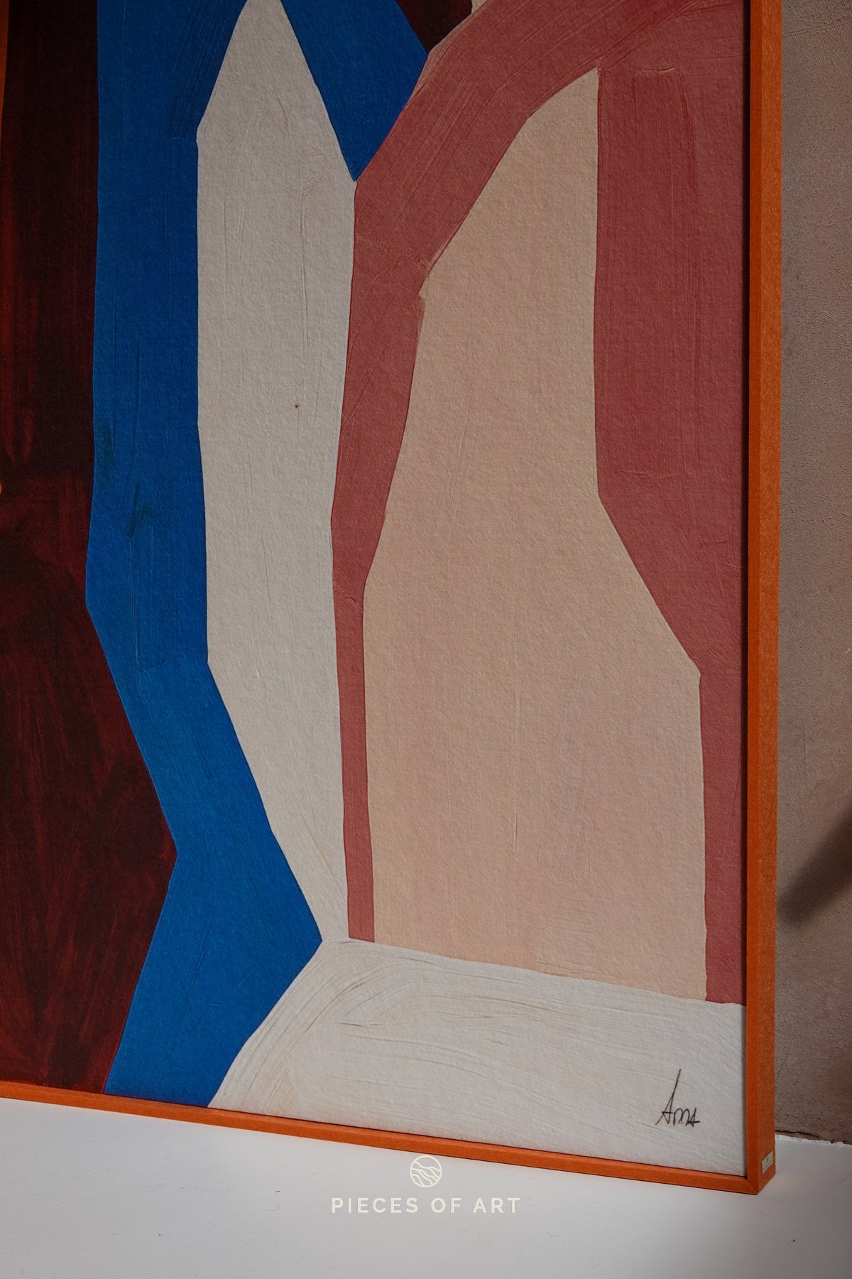 Close-up of the acoustic felt panel texture