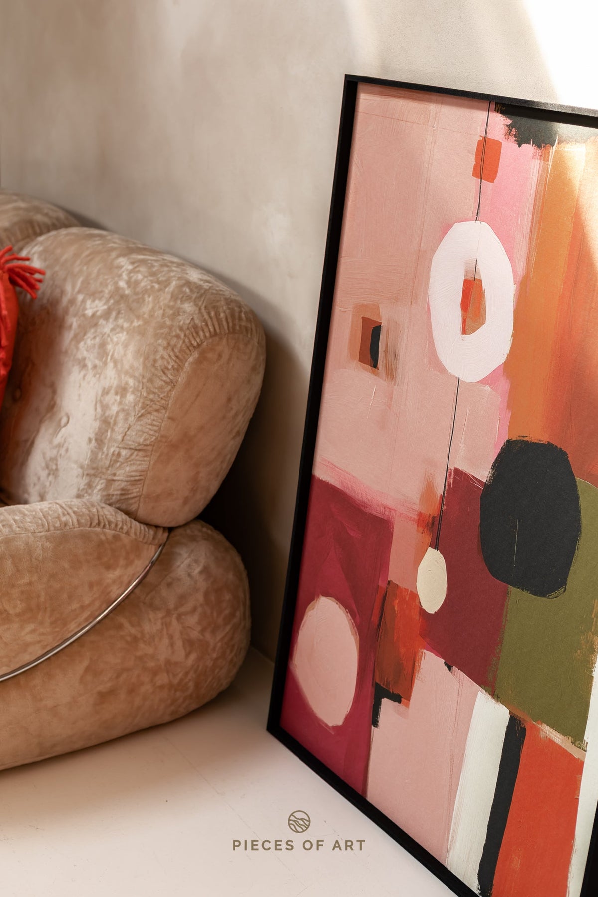 Acoustic artwork, in an office, design-forward