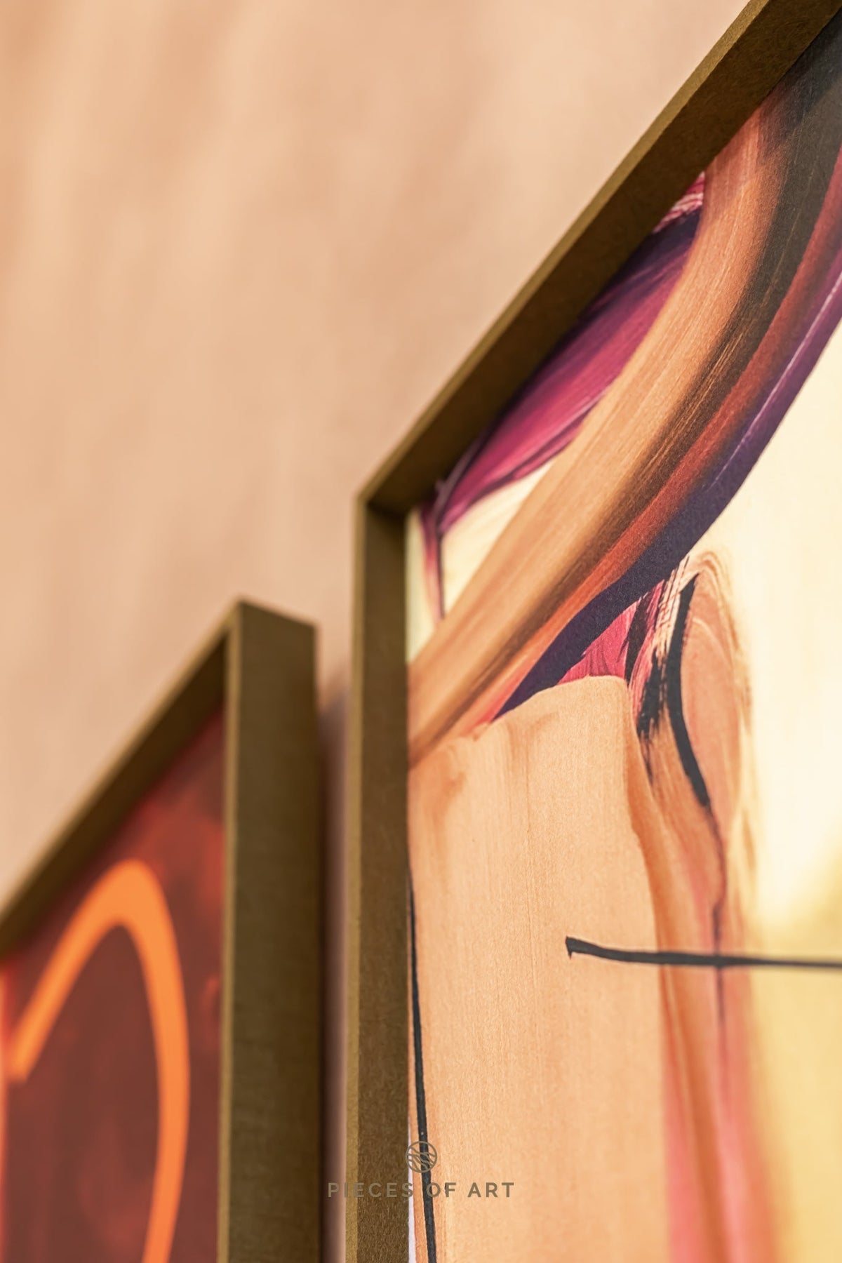 Acoustic artwork, in an office, with sound dampening