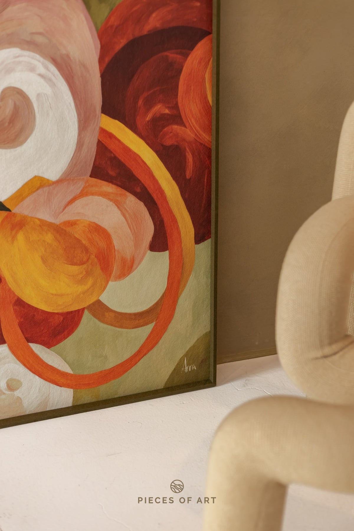 Acoustic artwork, in an office, interior
