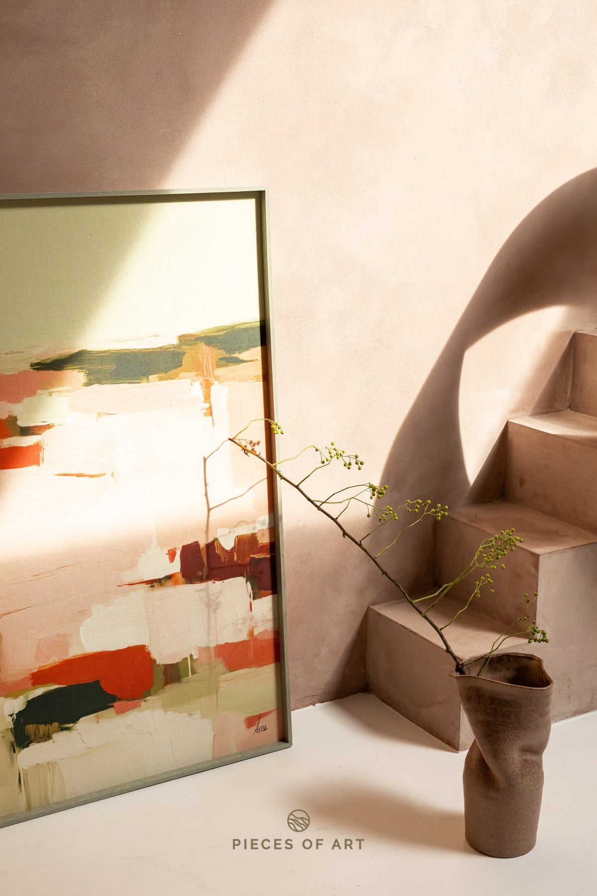 Acoustic artwork, in an office, interior