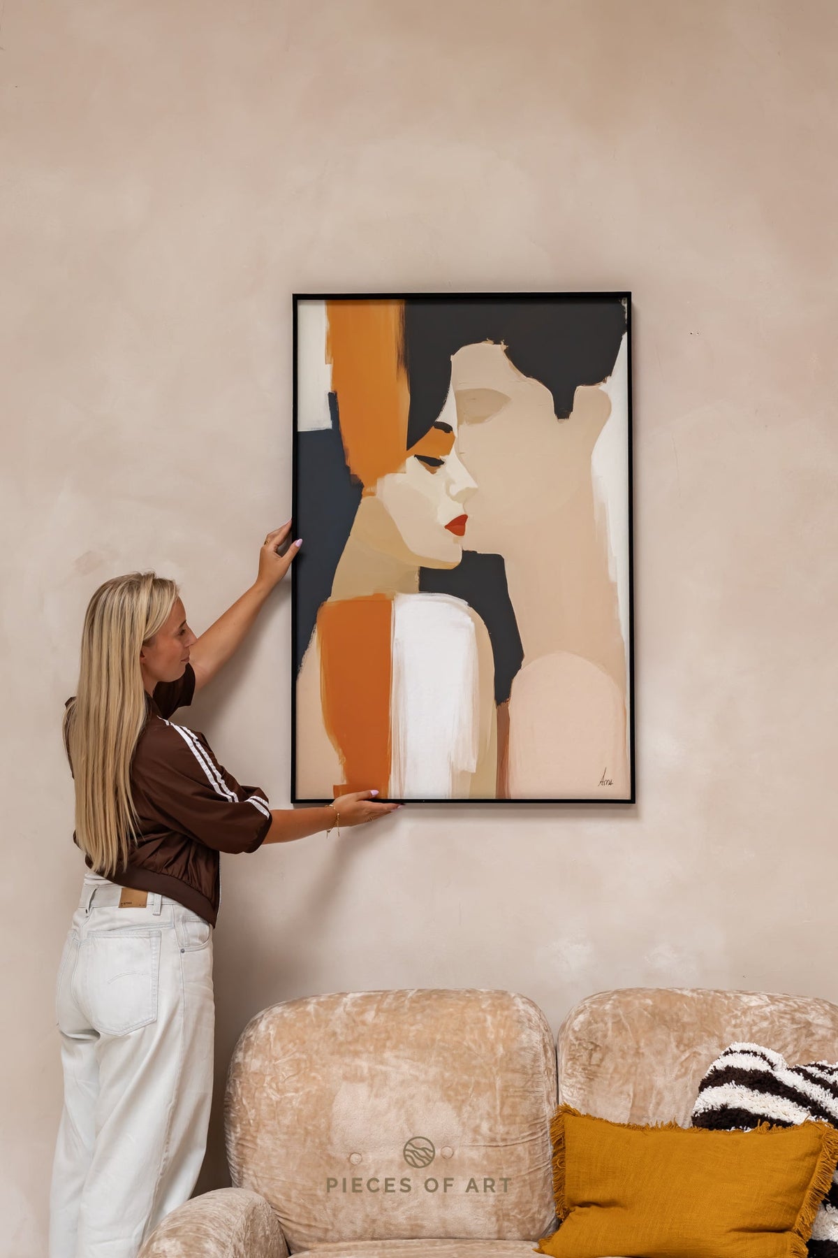 Akustisches Kunstwerk, im Schlafzimmer, mit Geräuschreduzierung