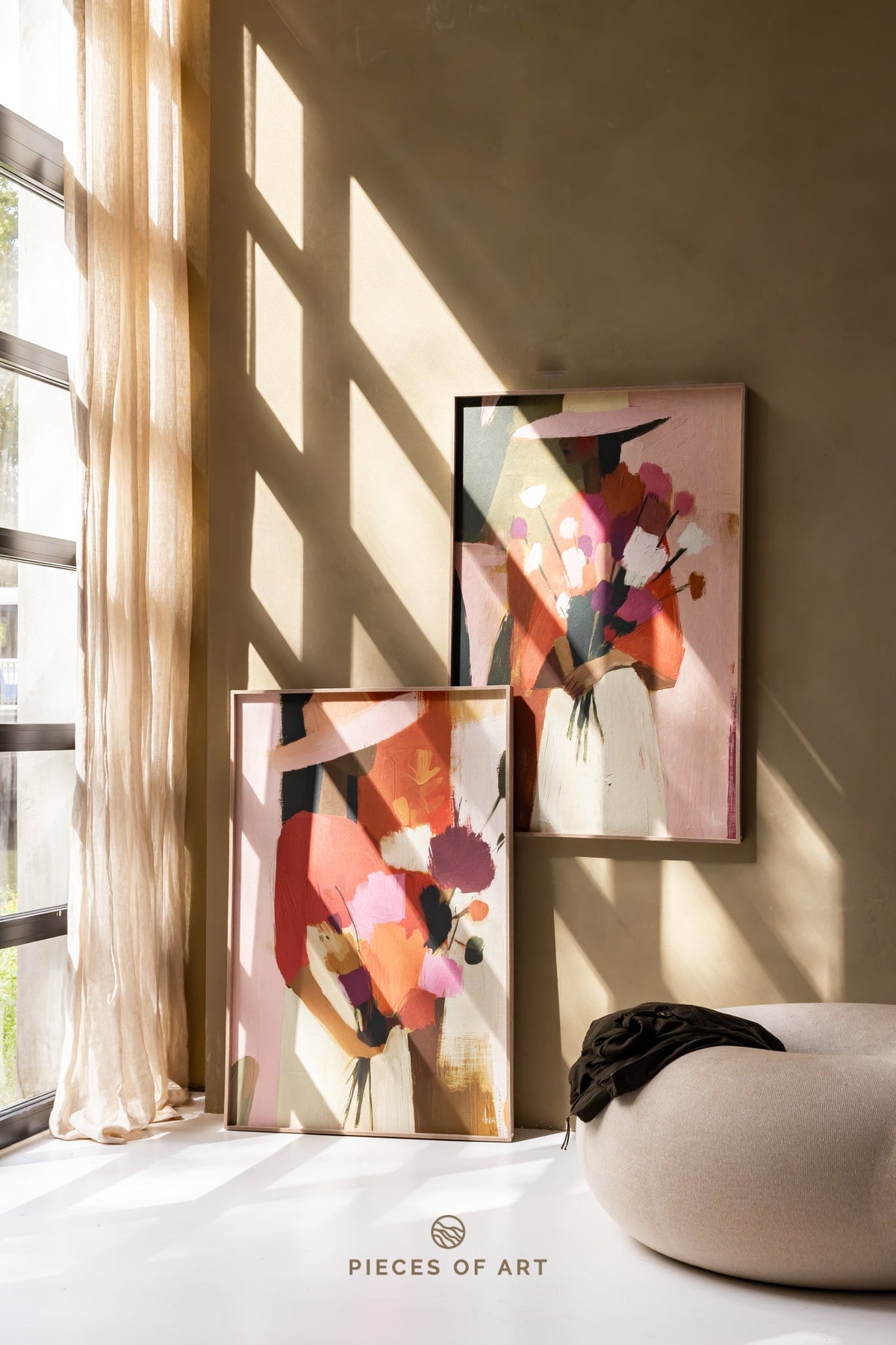 Acoustic painting, floral