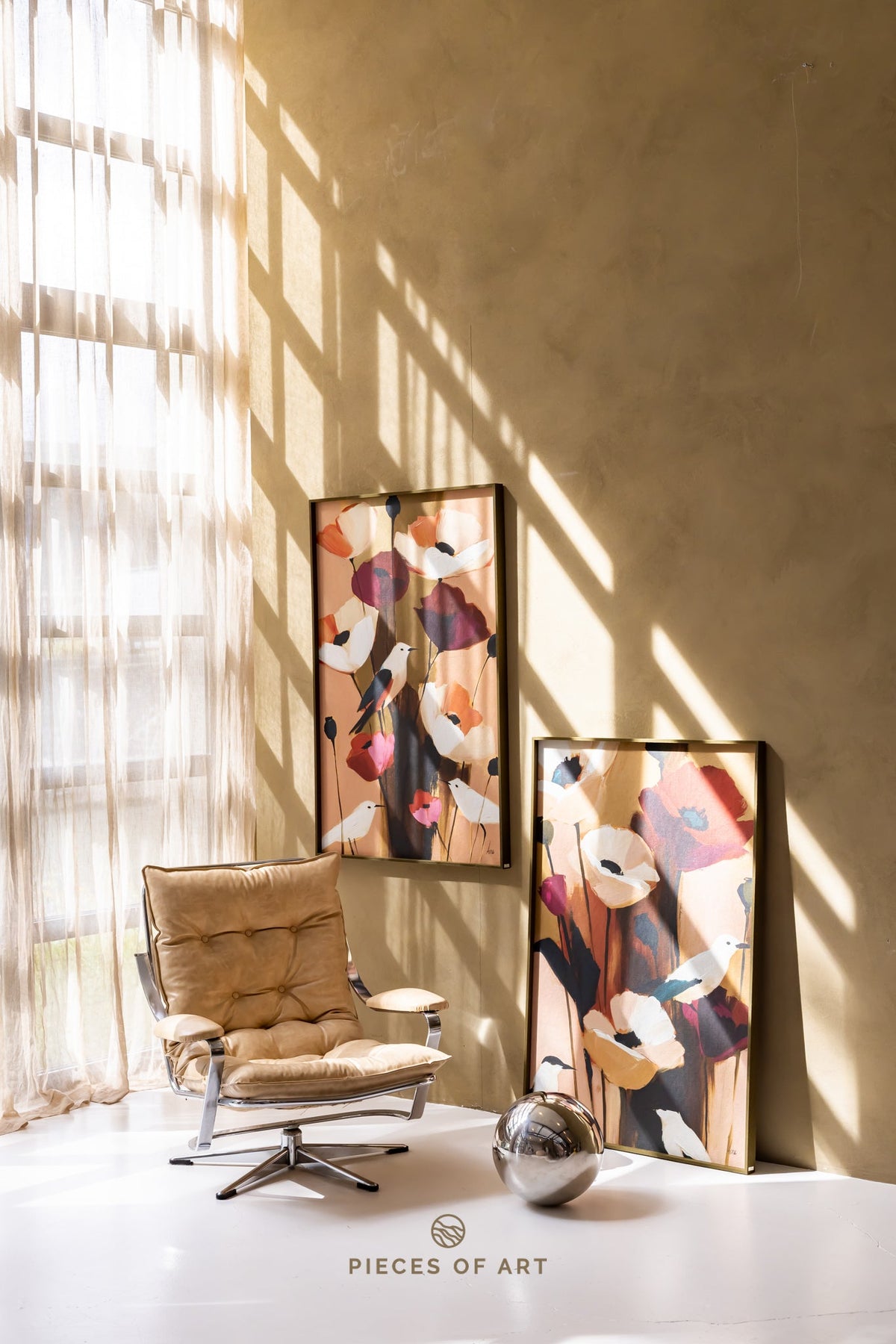 Acoustic painting, in a hallway