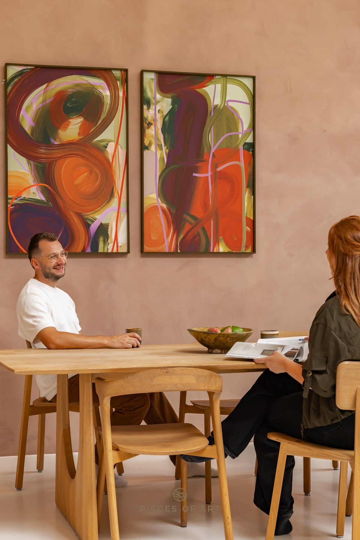 Acoustic wall panel, figurative
