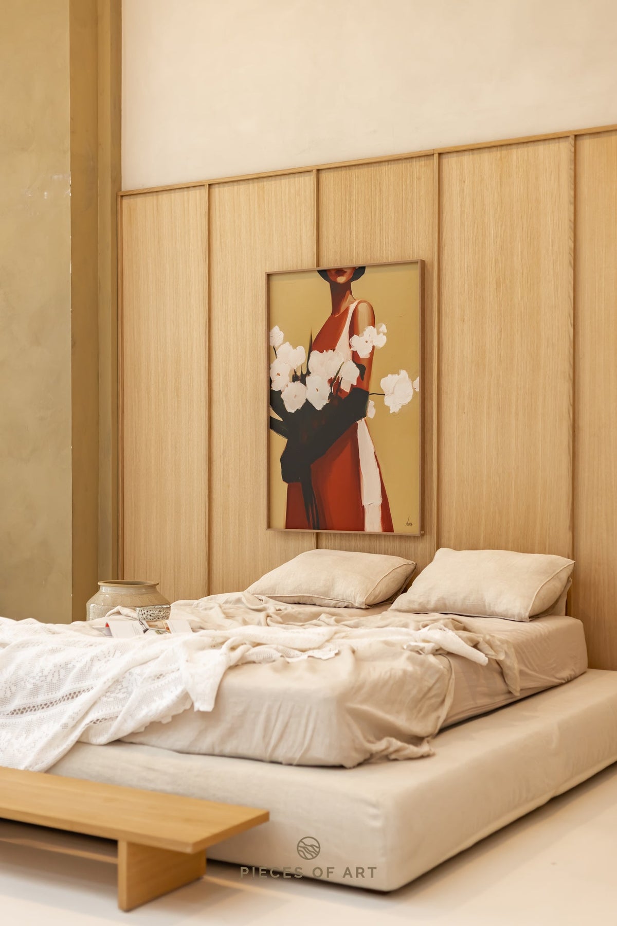 Acoustic wall panel, geometric