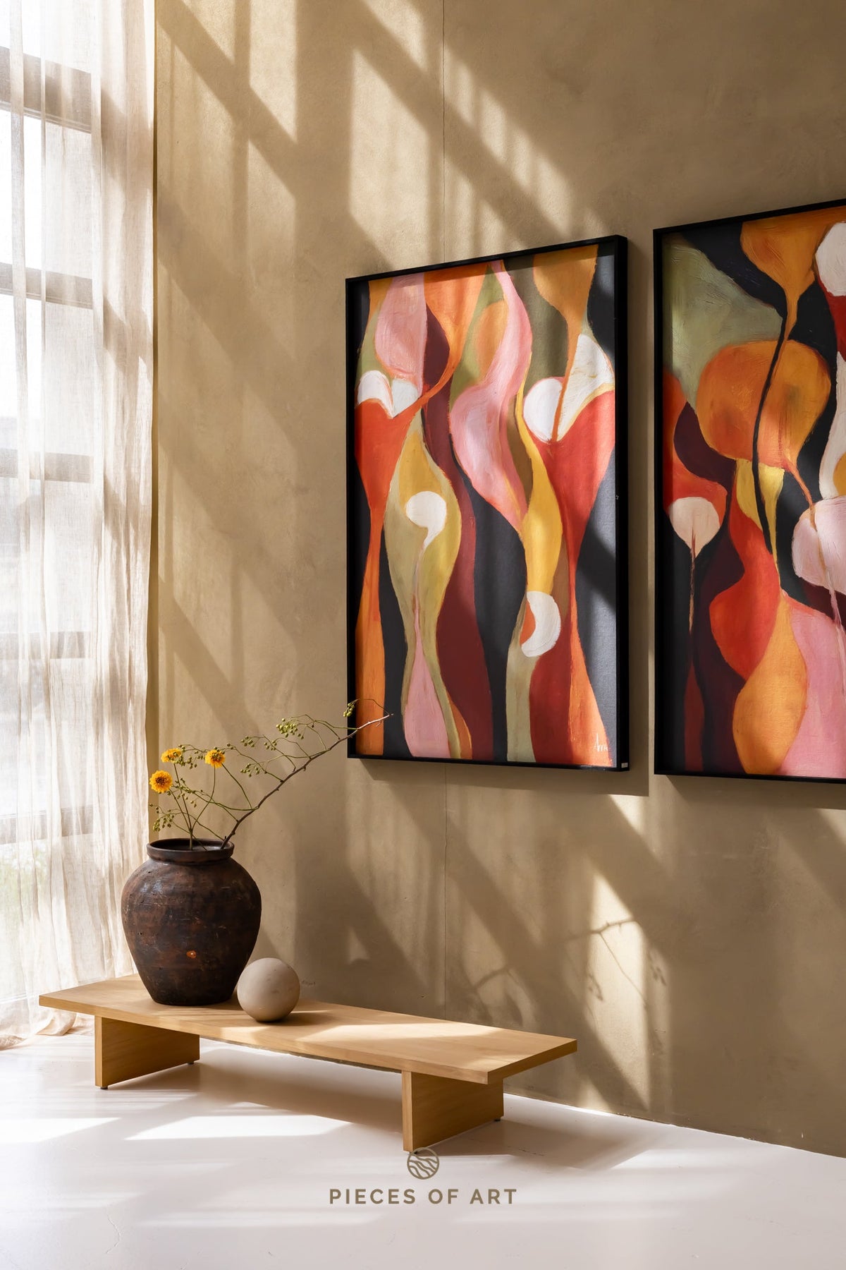 Acoustic wall panel, for a calmer room