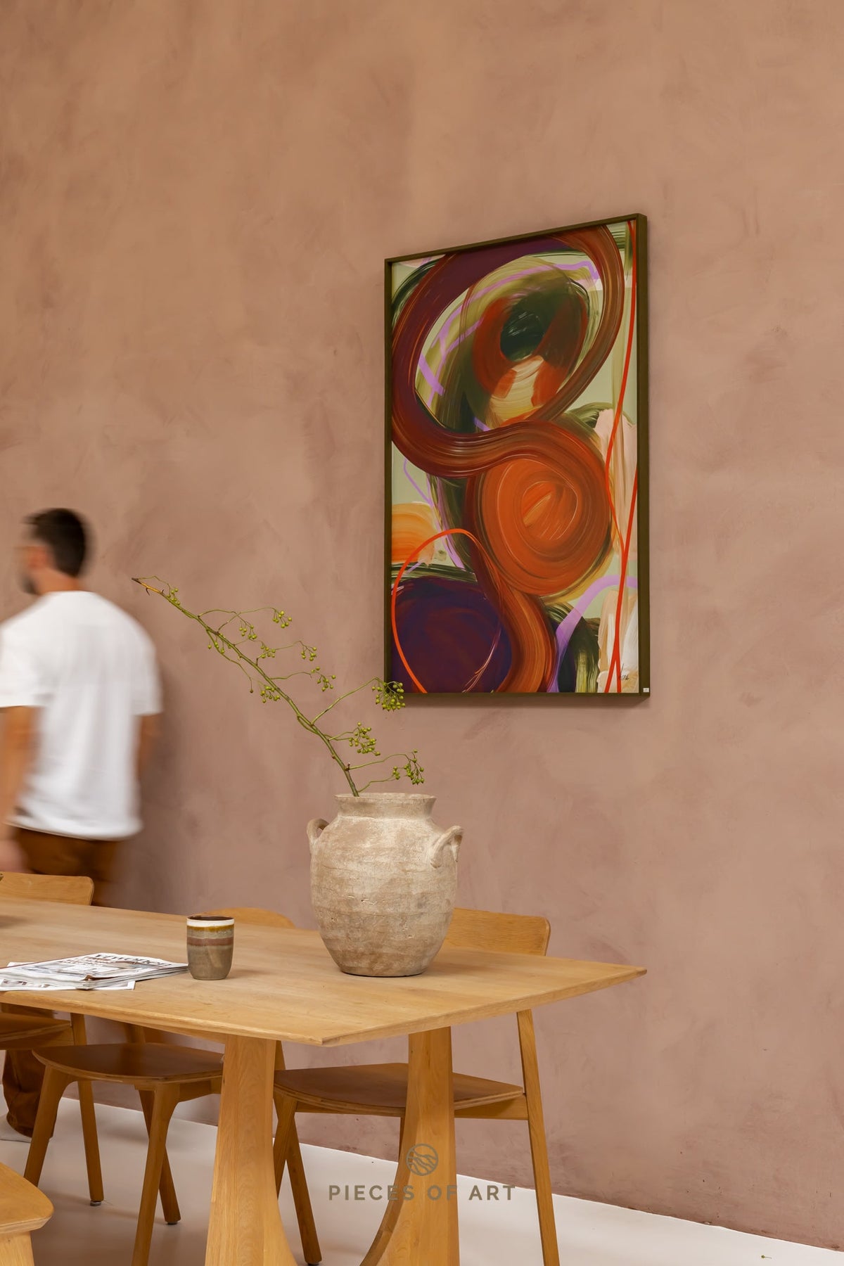 Akustische Kunst, mit floralem Design