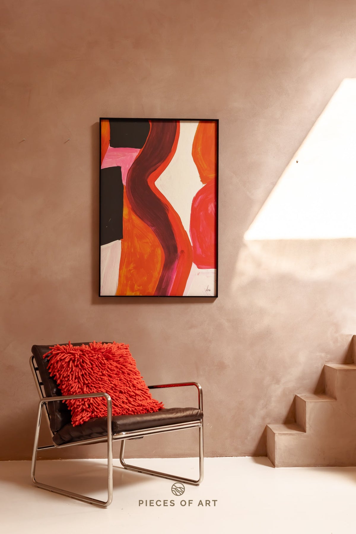 Acoustic wall decor, handmade