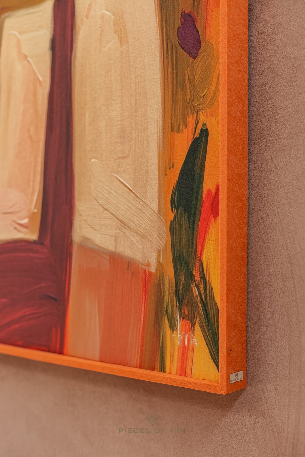 Acoustic wall decor, in a hotel, interior