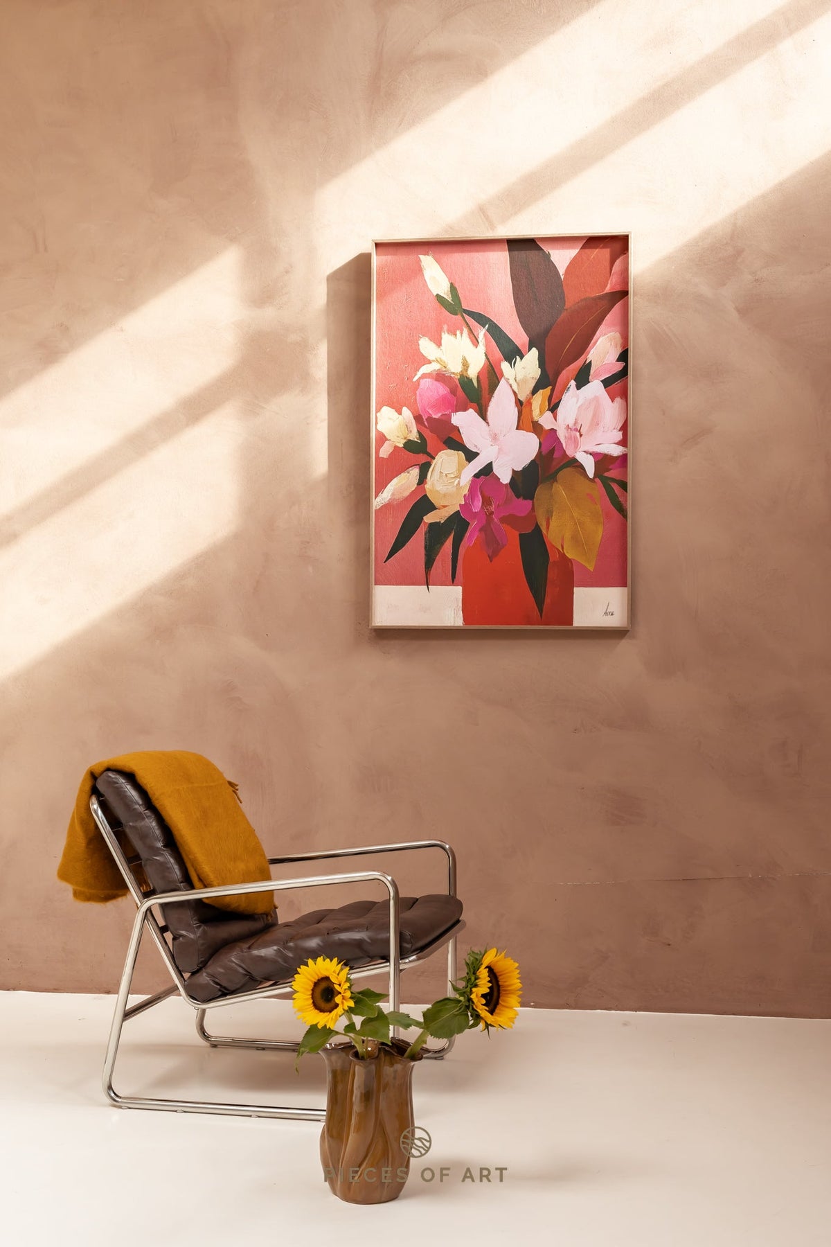 Acoustic wall decor, in a bedroom