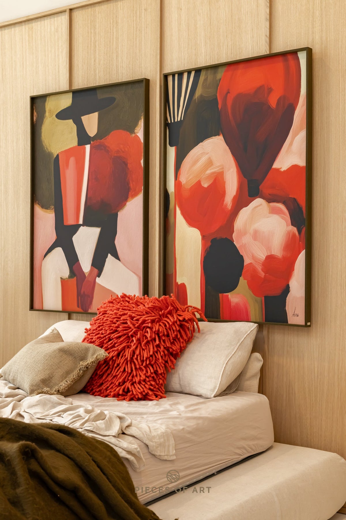 Acoustic wall decor, for a calmer room