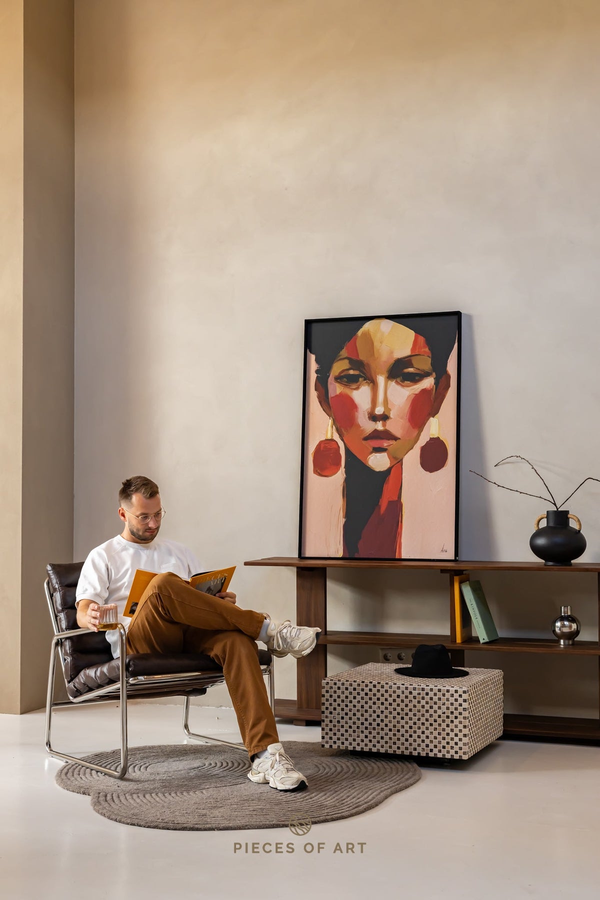 Akustische Wandkunst, dämpft Echo