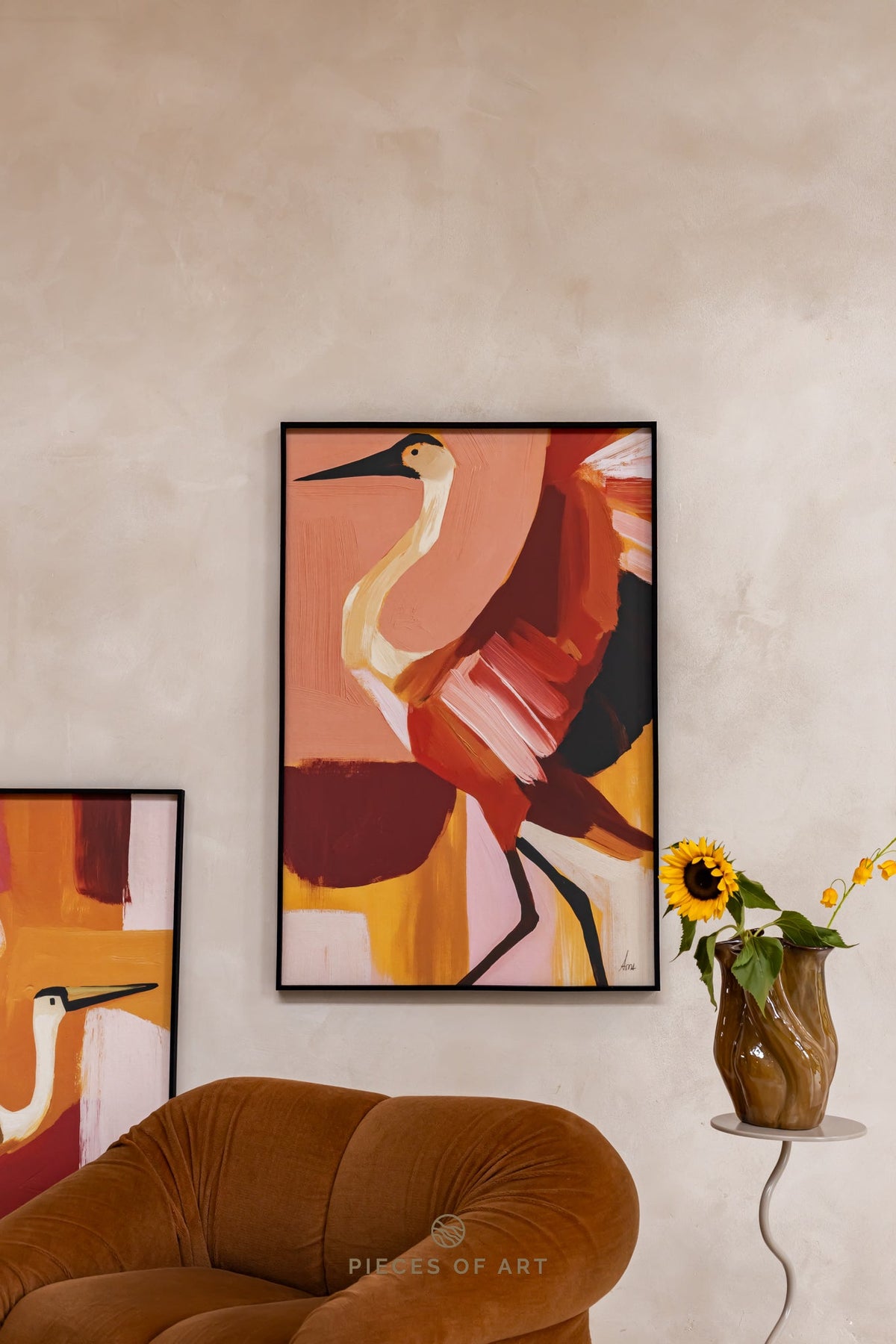 Acoustic wall art, with sound dampening