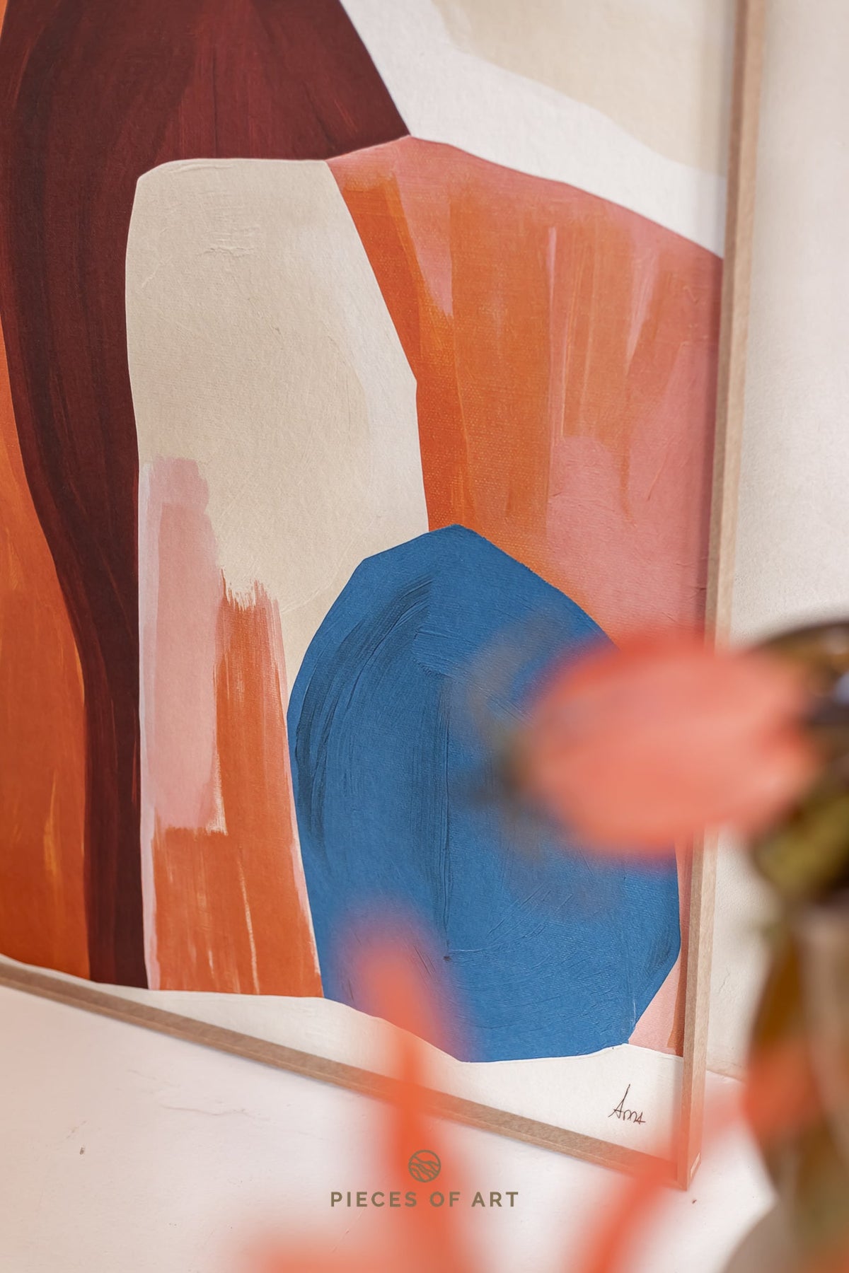 Acoustic wall art, with a nature-inspired design