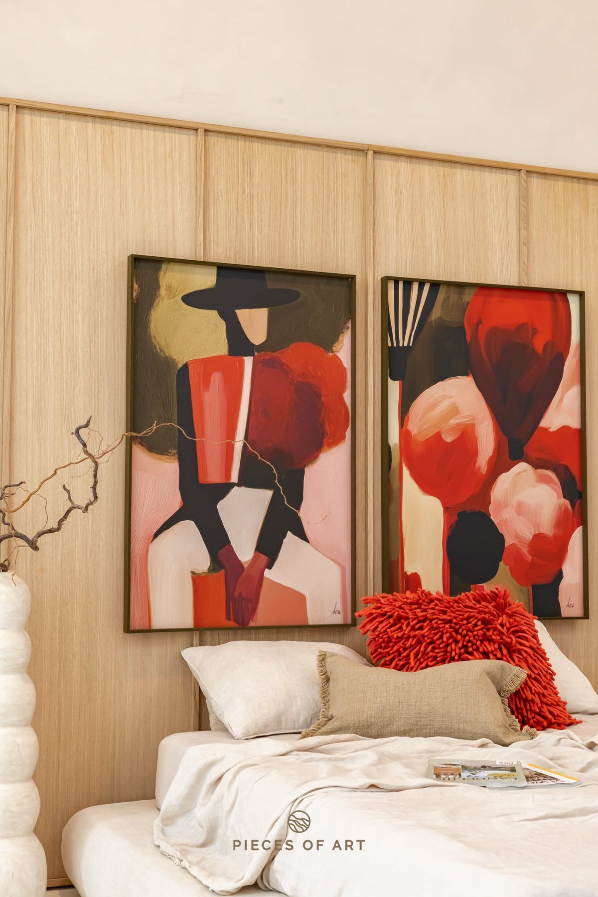 Acoustic wall art, tropical