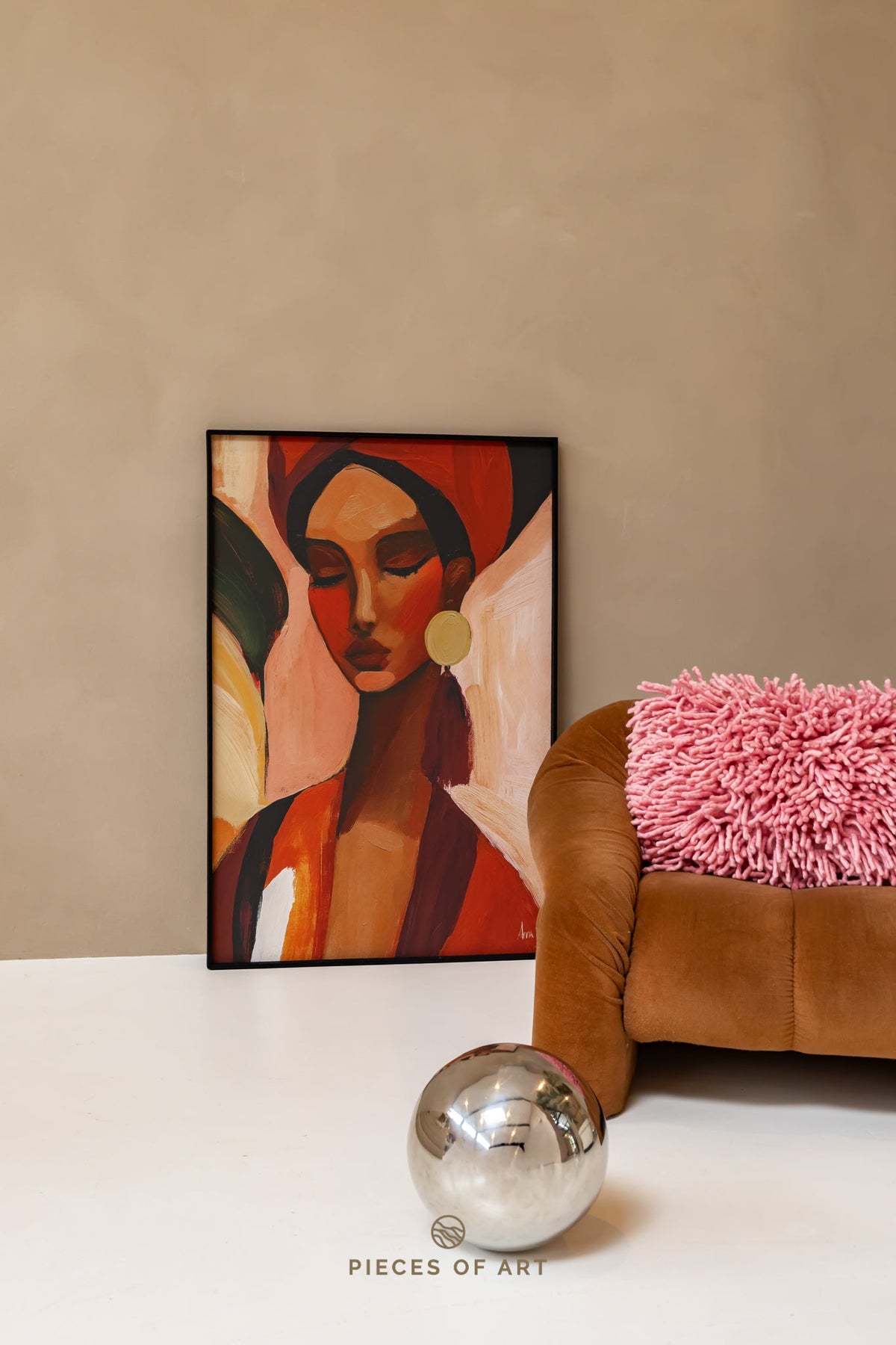 Sound-absorbing artwork, handmade