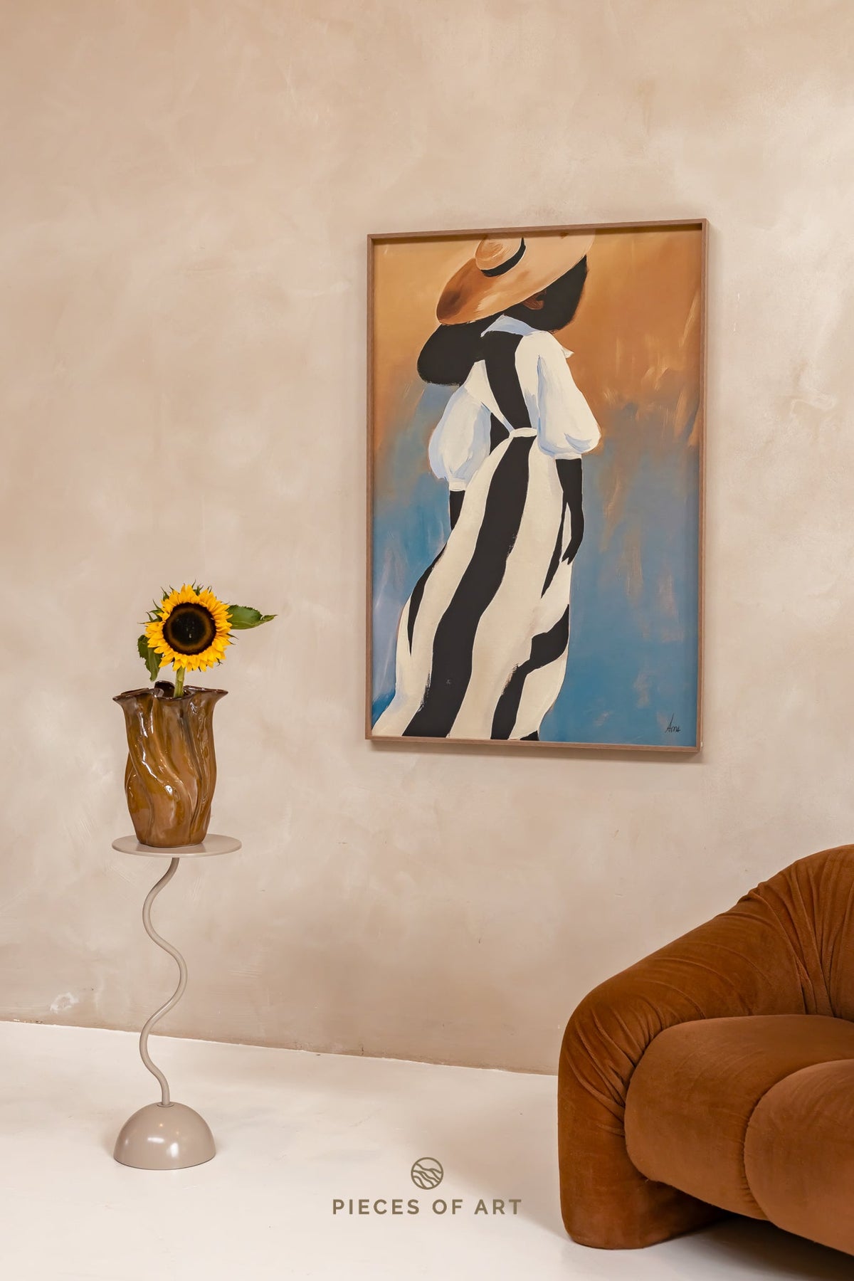 Schallabsorbierendes Kunstwerk, im Hotel
