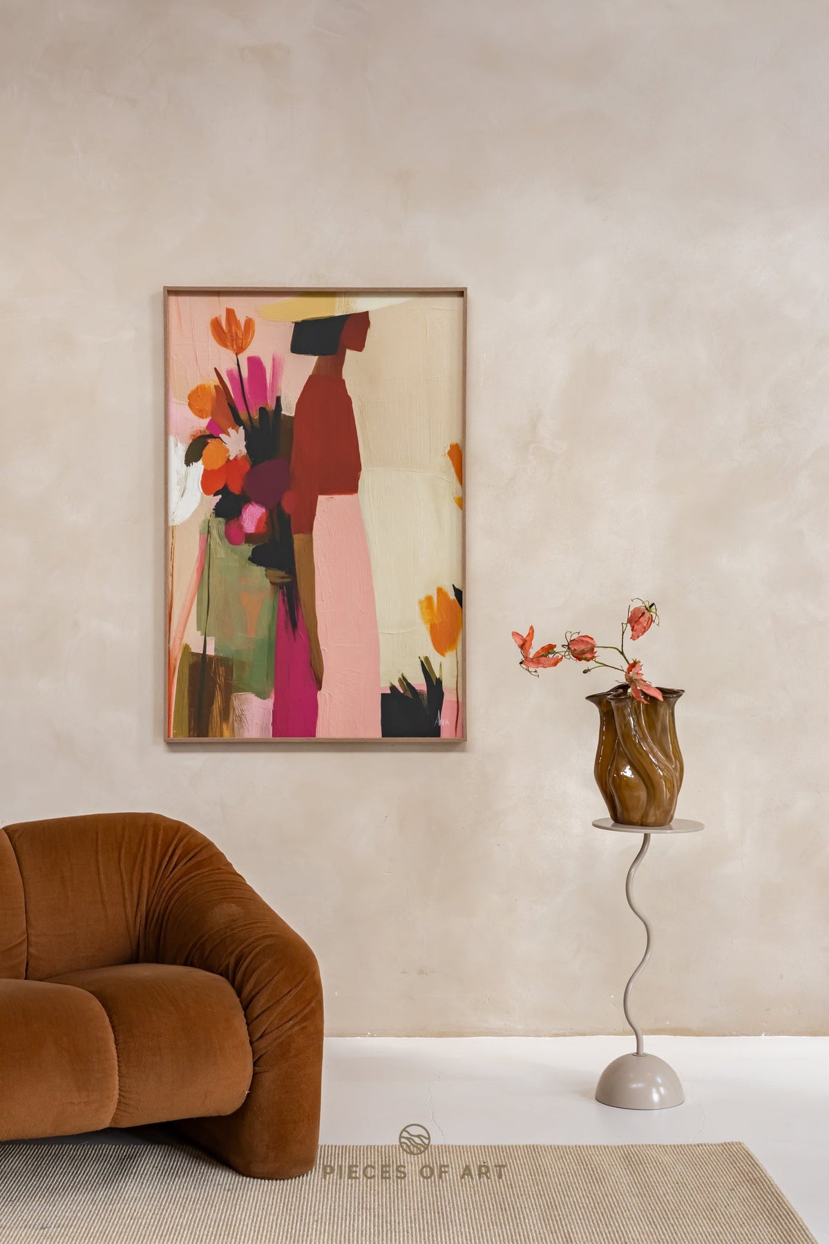 Schallabsorbierendes Kunstwerk, mit figurativem Design