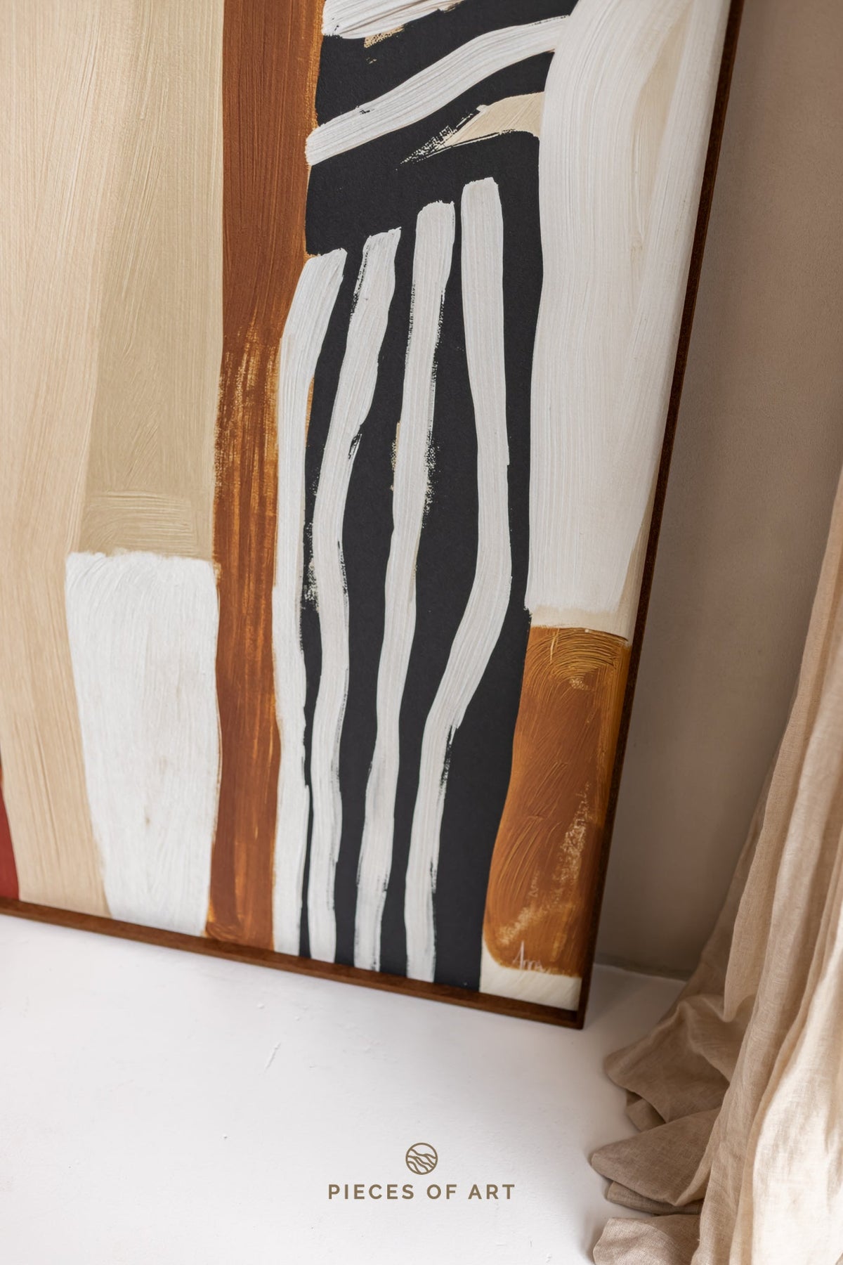 PET felt wall panel, in a hallway